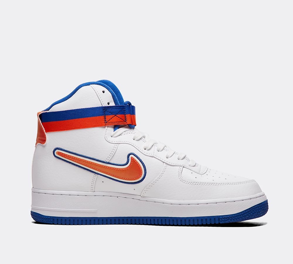 Nike Air Force 1 High '07 LV8 Sport Trainer - White / Team Orange / Game Royal