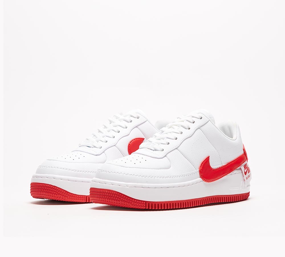 Nike Womens Air Force 1 Jester XX Trainer - White / University Red