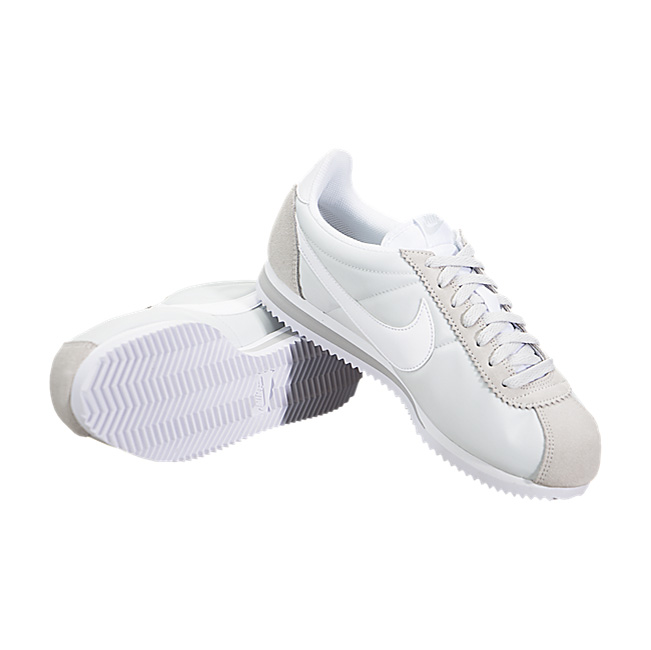 Nike Women Classic Cortez Nylon - Pure Platinum / White