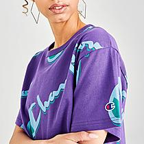 Women's Champion Allover Print Crop T-Shirt