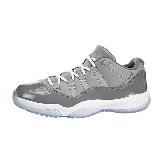 Air Jordan XI (11) Retro Low - Medium Grey / White-Ginsmoke