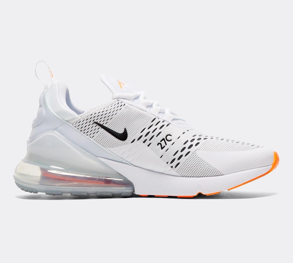 Nike Air Max 270 'JDI' Trainer - White / Black / Total Orange