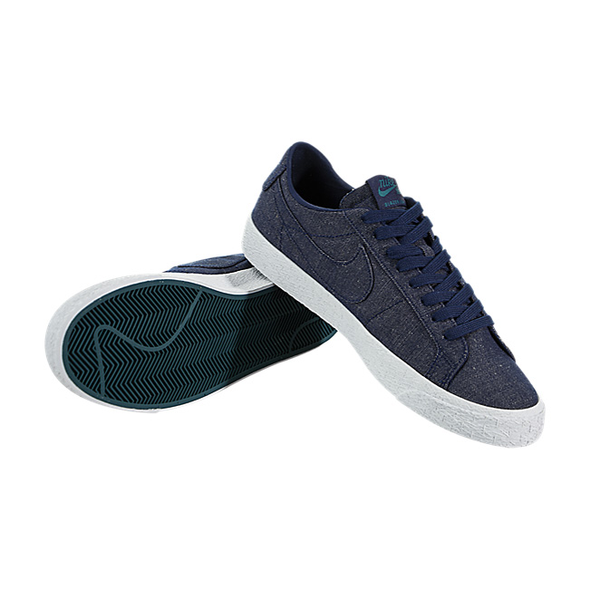 Nike SB Zoom Blazer Low Canvas Decon - Blue Void / Geode Teal