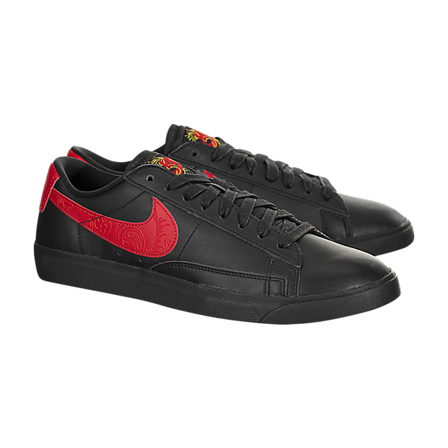 Nike Women Blazer Low Floral - Black / University Red