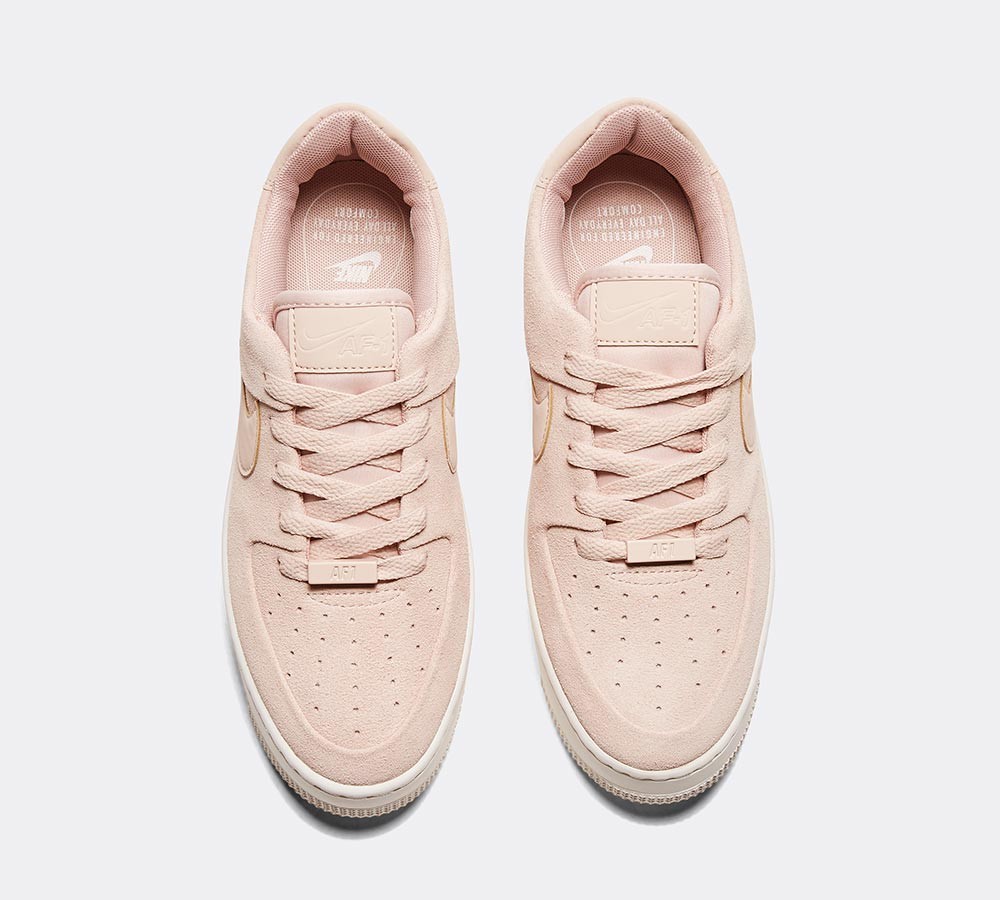 Nike Womens Air Force 1 Sage Low Trainer - Particle Beige