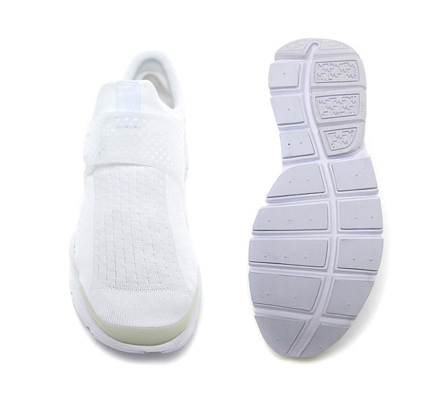 Nike Sock Dart Trainer | White / White / Black