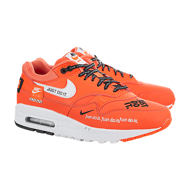 Nike Women Air Max 1 LX (Just Do It) - Total Orange / White-Black