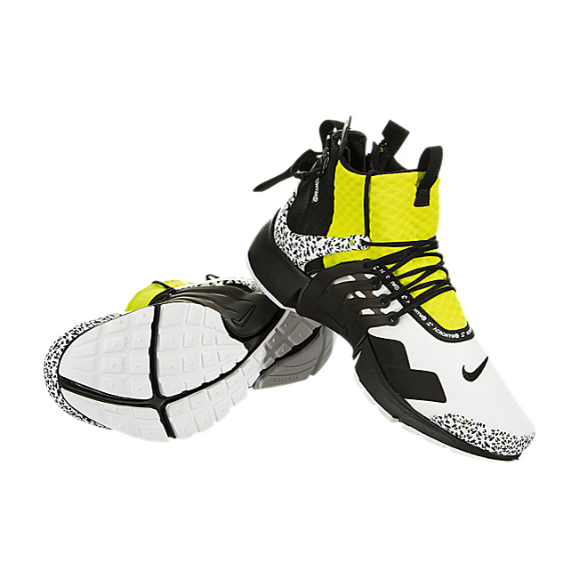 Nike Air Presto Mid Acronym - White / Black-Dynamic Yellow