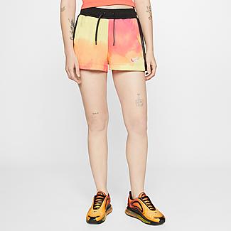Women's Nike Sportswear Mesh Tie-Dye Watermelon Training Shorts