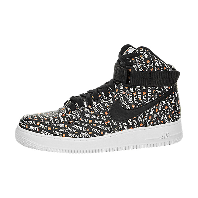 Nike Air Force 1 High '07 LV8 (Just Do It) - Black / White-Total Orange