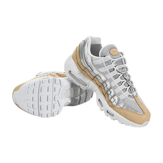 Nike Women Air Max 95 SE Premium - Pure Platinum / Metallic Silver