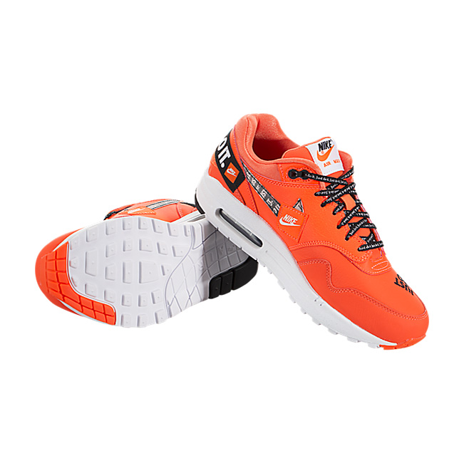 Nike Women Air Max 1 LX (Just Do It) - Total Orange / White-Black