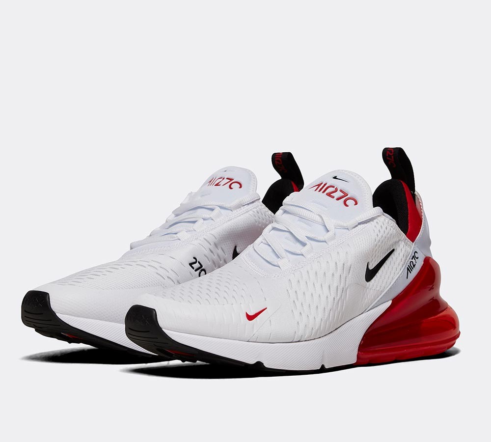 Nike Air Max 270 Trainer - White / Black / University Red