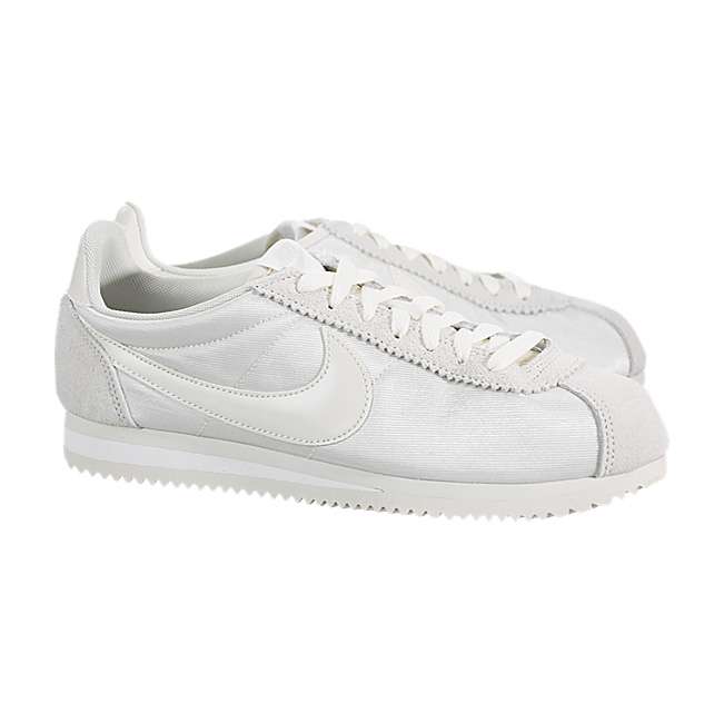 Nike Women Classic Cortez Nylon - Fossil / White