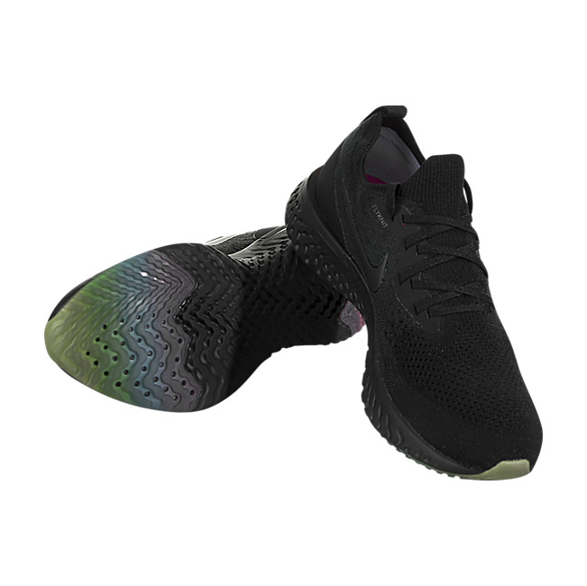 Nike Epic React Flyknit (Be True) - Black / Black-Pink Blast-Purple Pulse