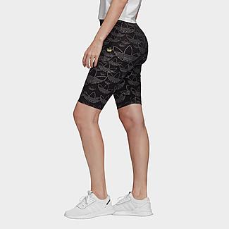 Women's adidas Originals Allover Print Bike Shorts