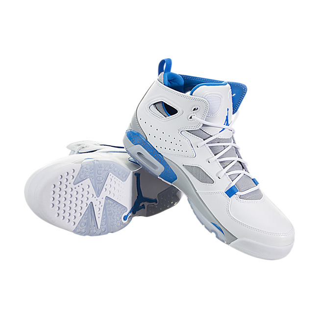 Air Jordan Flight Club 91 - White / Photo Blue-Wolf Grey-Team Orange