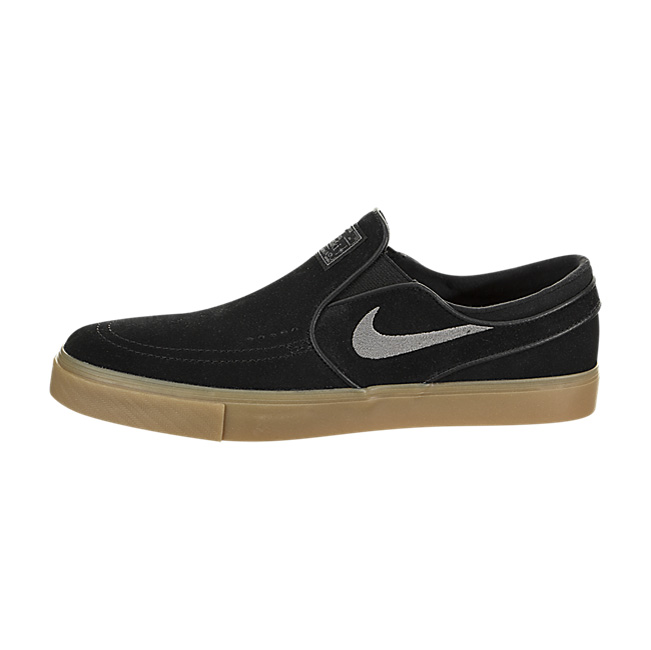 Nike SB Zoom Stefan Janoski Slip-On - Black / Gunsmoke-Gum Light Brown