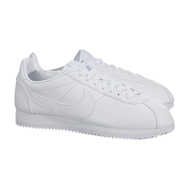 Nike Women Classic Cortez Leather - White / White