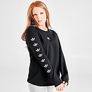 Women's adidas Originals Repeat Trefoil Long-Sleeve Boyfriend T-Shirt