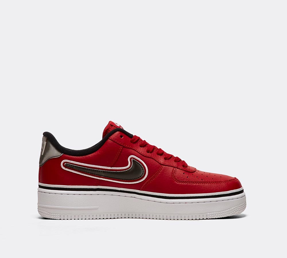Nike Air Force 1 Low '07 LV8 Sport Trainer - Varsity Red / Black / White