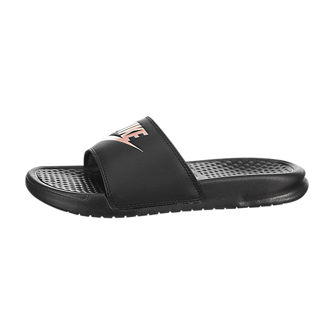 Nike Women Benassi JDI - Black / Rose Gold