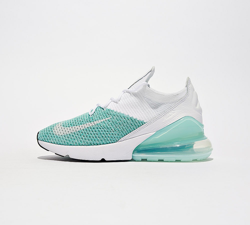 Nike Womens Air Max 270 Flyknit Trainer - Igloo / White / Igloo