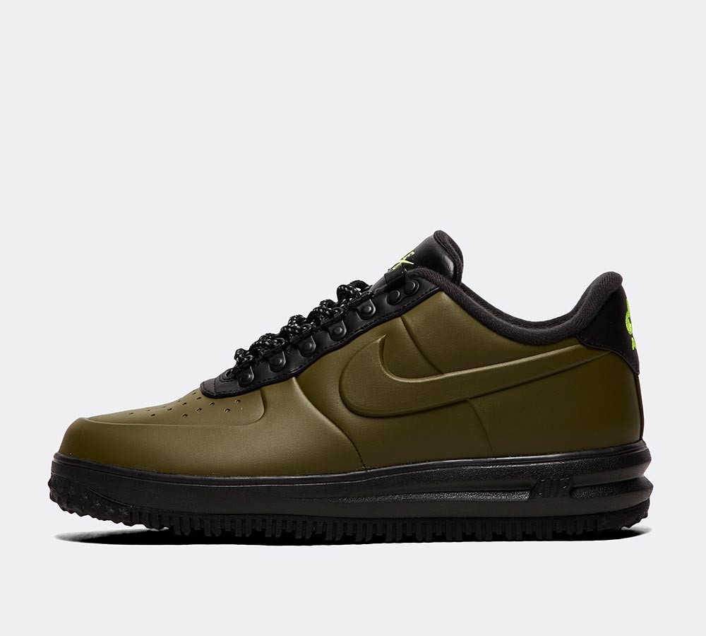 Nike Lunar Force 1 Duckboot Low Trainer - Olive Canvas