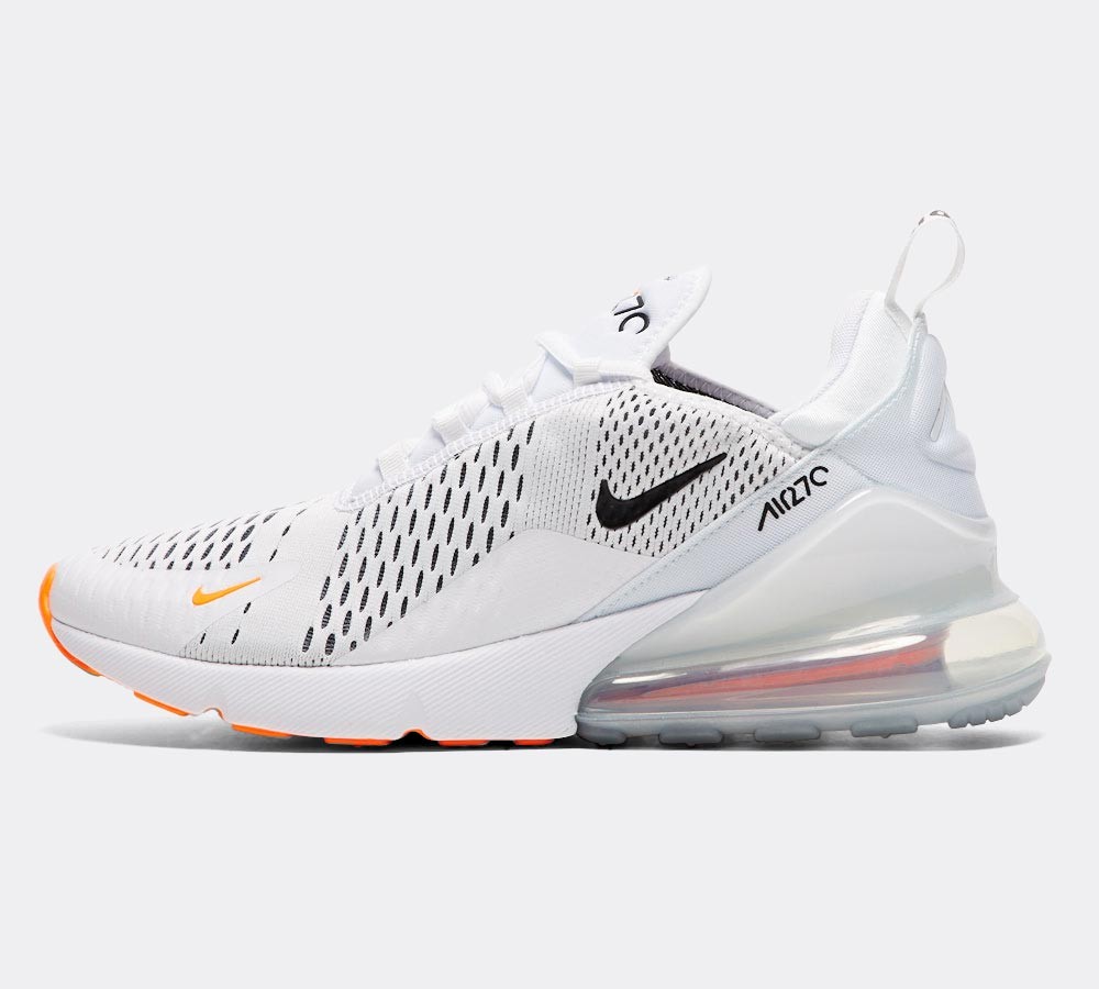 Nike Air Max 270 'JDI' Trainer - White / Black / Total Orange