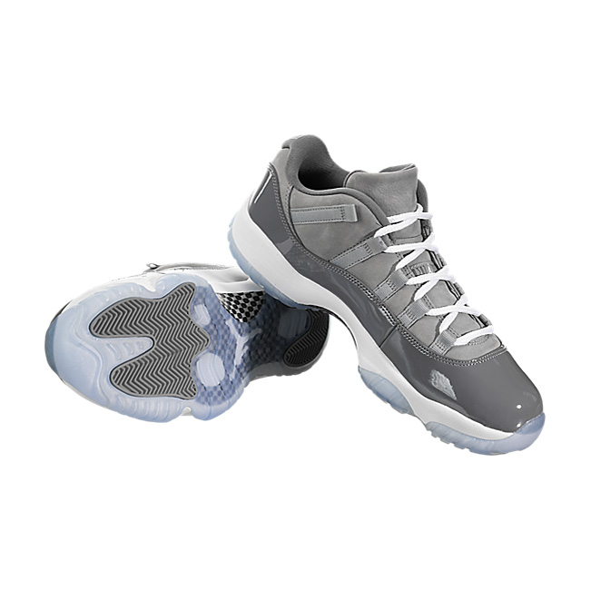 Air Jordan XI (11) Retro Low - Medium Grey / White-Ginsmoke