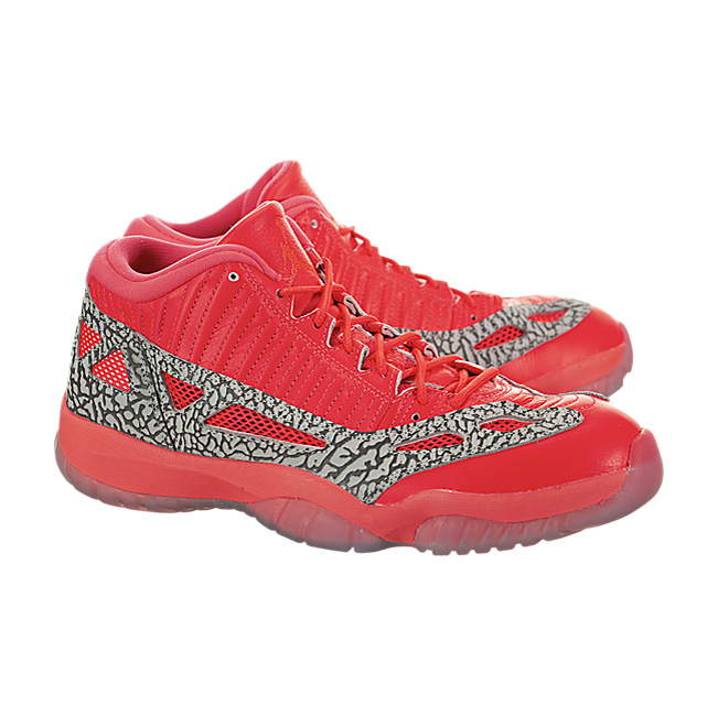 Air Jordan XI (11) Retro Low IE (Highlighter) - Flash Crimson