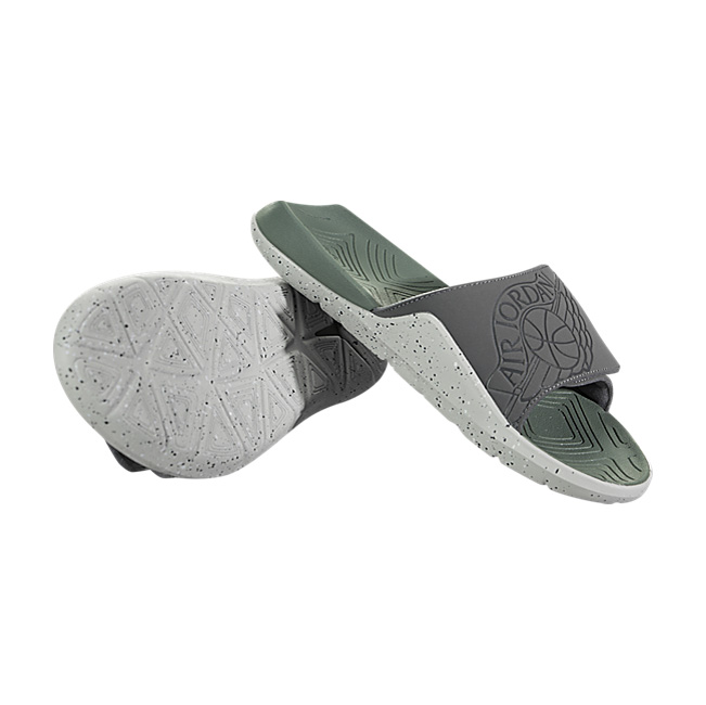 Air Jordan Hydro 7 - Dark Grey / Clay Green-Tech Grey