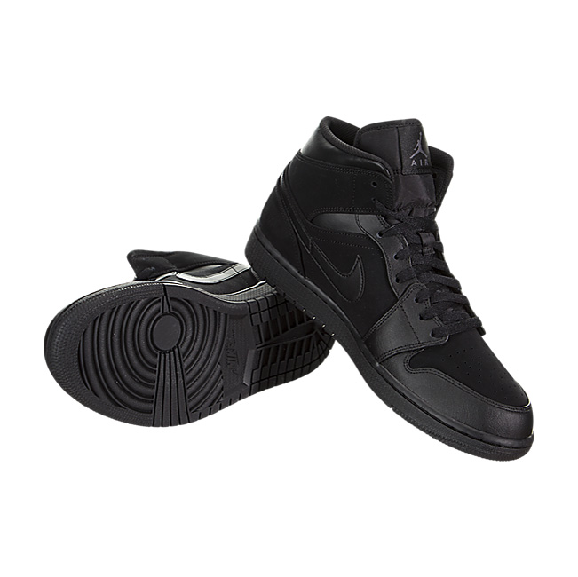 Air Jordan 1 Mid - Black / Dark Grey-Black