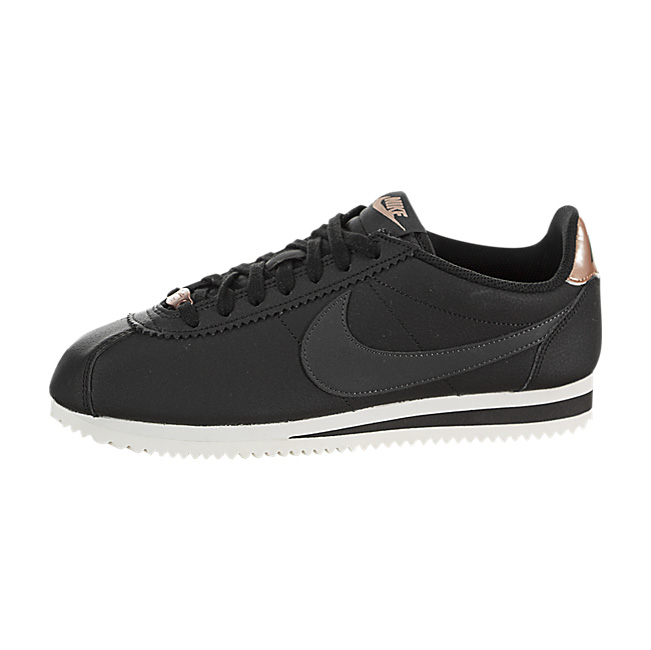 Nike Women Classic Cortez Leather - Black / Anthracite-Metallic Bronze