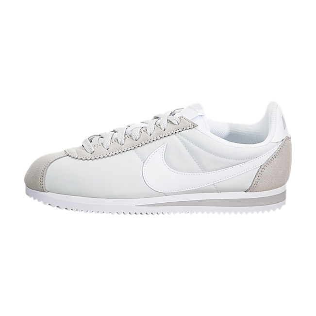 Nike Women Classic Cortez Nylon - Pure Platinum / White