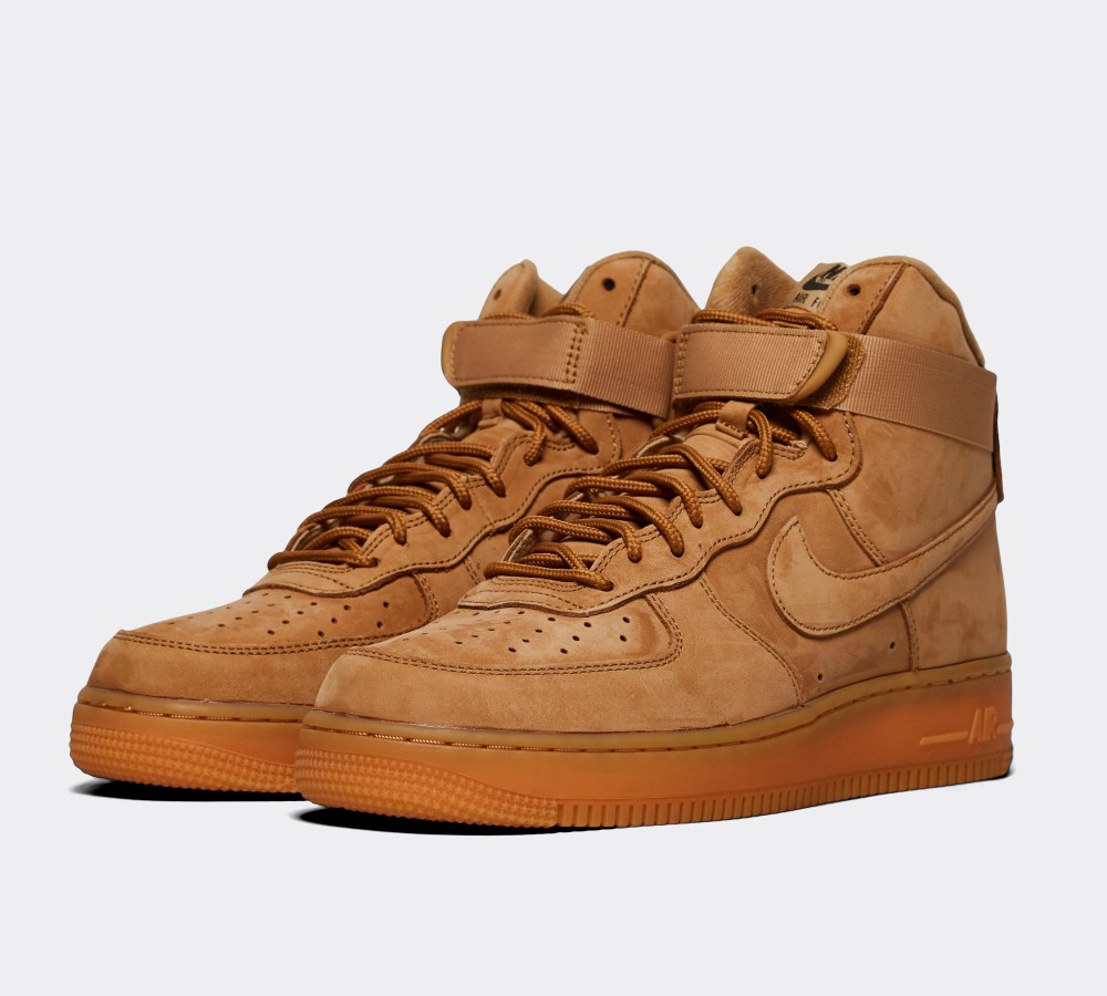 Nike Air Force 1 High LV8 WB Trainer - Flax / Gum