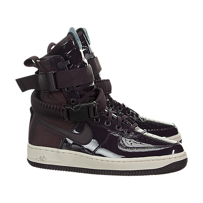 Nike Women SF Air Force 1 SE Premium - Port Wine / Space Blue