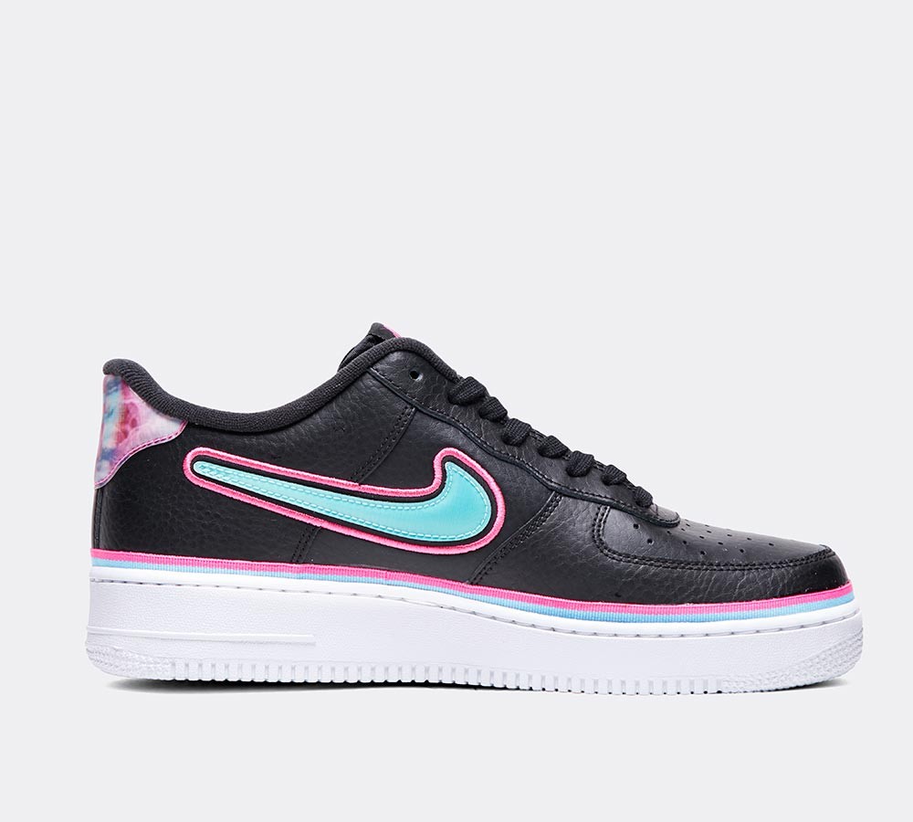 Nike Air Force 1 High '07 LV8 Sport Trainer - Black / Blue Gaze / Fusion White