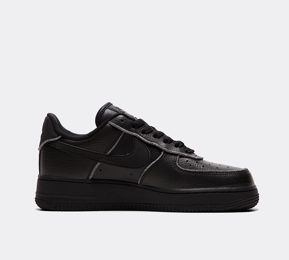 Nike Womens Air Force 1 Trainer - Black / Dark Grey