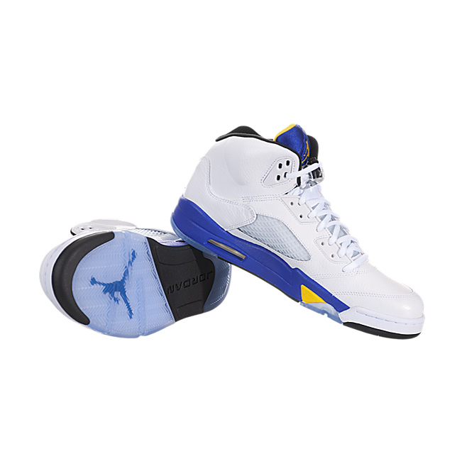 Air Jordan V (5) Retro (Laney) - White / Varsity Maize-Game Royal-Black