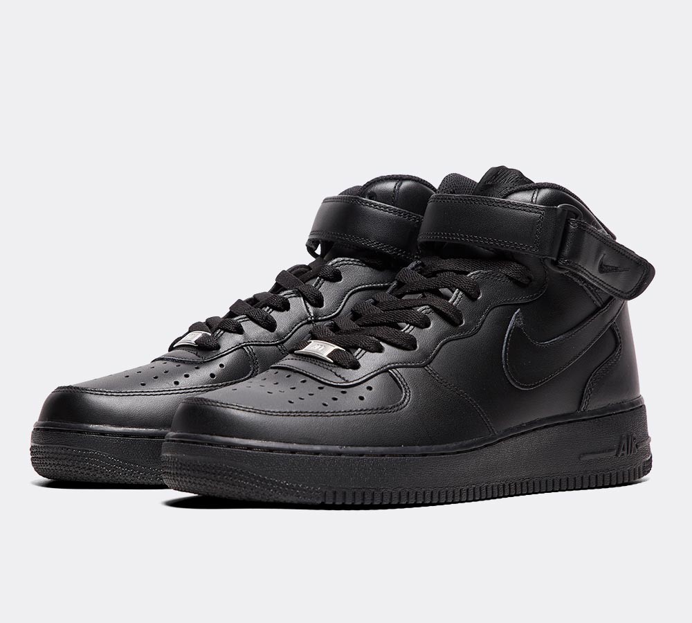 Nike Air Force 1 Mid Trainer - Black