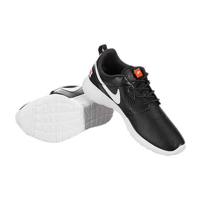Nike Women Roshe One Premium - Black / White-Total Orange