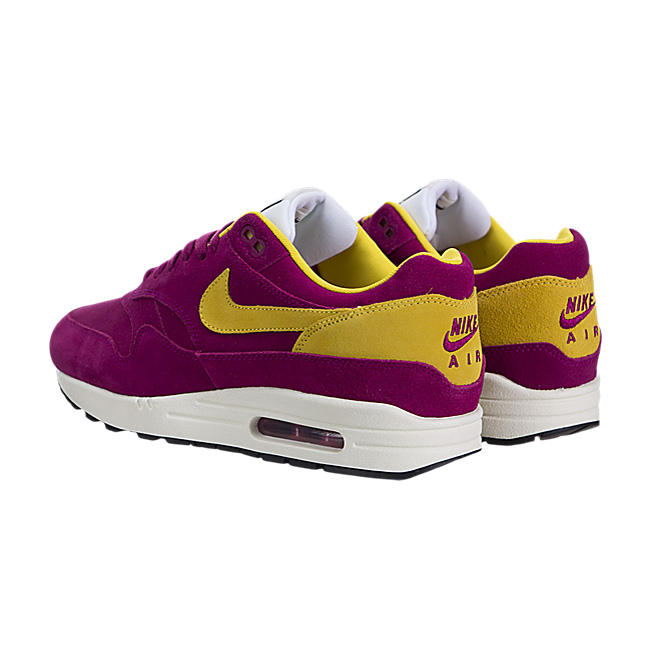 Nike Air Max 1 Premium - Dynamic Berry / Vivid Sulfur-Black-Sail