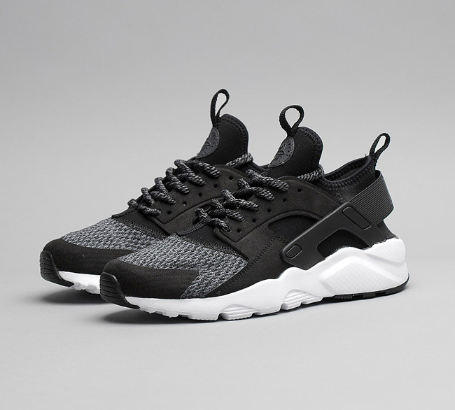 Nike Junior Air Huarache Run Ultra Trainer | Black / Black / Anthractie