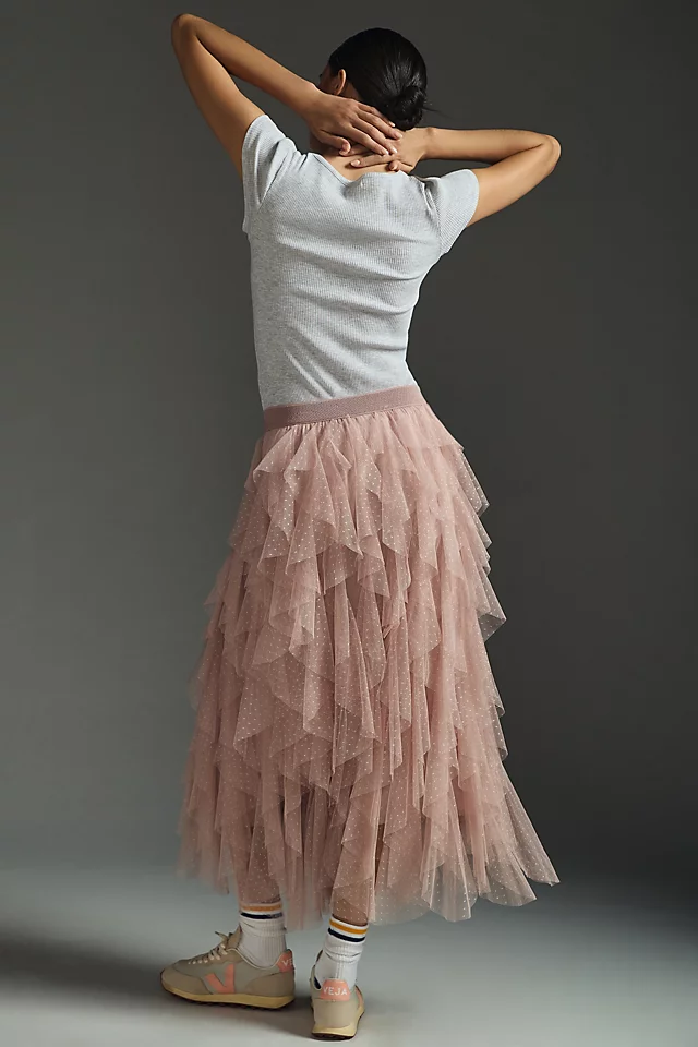 格安saleスタート】 Treat Ürself skirt tulle frill volume ロング