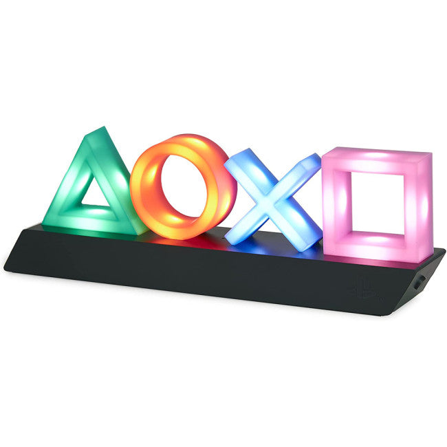 Paladone Playstation Icons Light with 3 Light Modes - Music Reactive Game Room Lighting