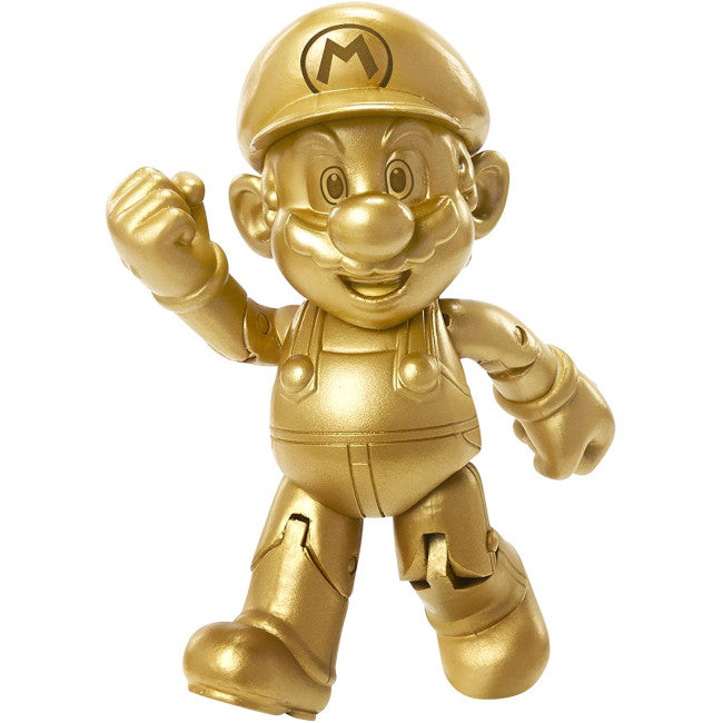 Gold Mario Action Figure 4 Inches