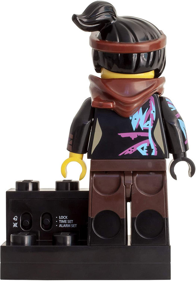 Lego Movie WyldStyle Minifigure Light Up Alarm Clock