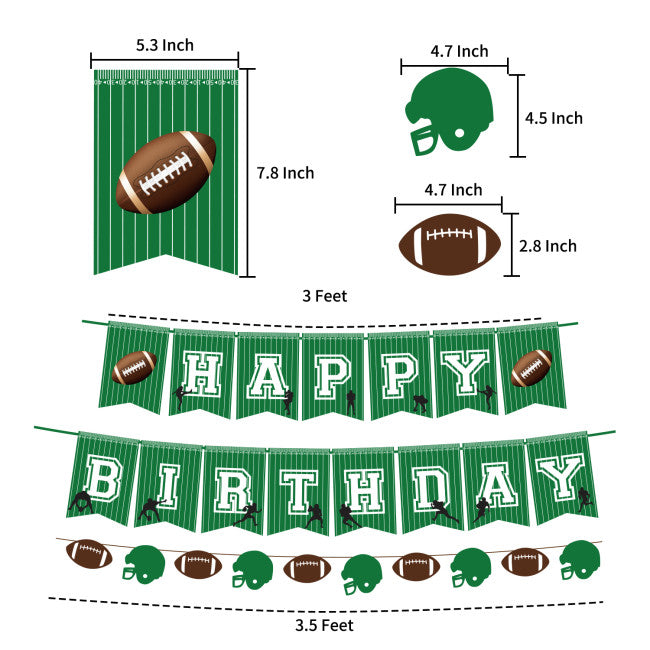 Football Birthday Party Decoration Mega Pack Theme