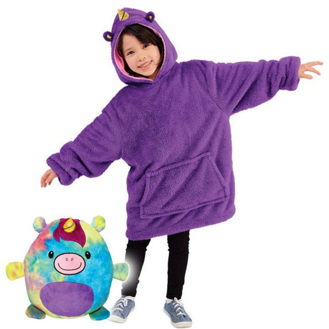 Huggle Pets Rainbow Unicorn Animal Hoodie